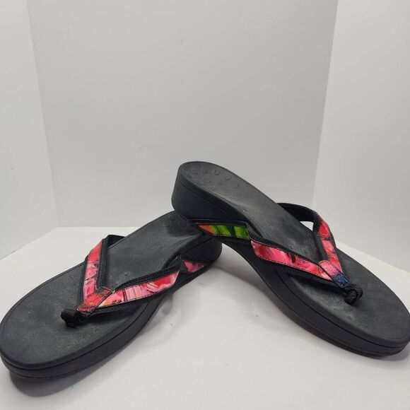 Vionic Womens Black High Tide Podiatrist Design Sandals Size 10 Flip Flop - Picture 1 of 10